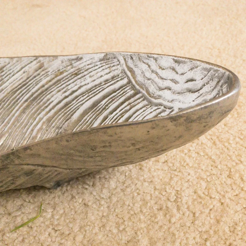Arthur Court Mussel Shell Serving Bowl Silver Vintage 1977 Aluminum
